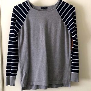 Long sleeve sweater with elbow patches